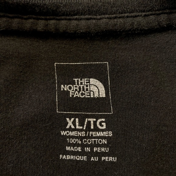 The North Face Women's Relaxed Fit charcoal black cotton T-Shirt Top Women’s XL - Picture 6 of 7